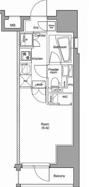 PREMIUM CUBE 品川戸越 DEUXの間取り画像