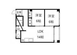 升本マンションの間取り画像