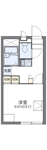 レオパレスプレミールの間取り画像