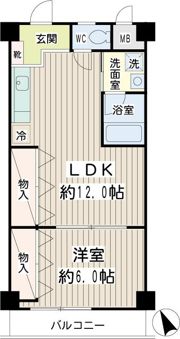 マンション花家の間取り画像