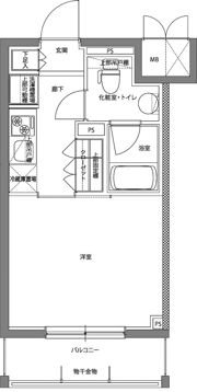 パティーナ川崎南の間取り画像