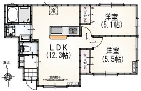 サンライズ万願寺の間取り画像