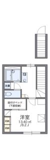 レオパレスサイカチの間取り画像