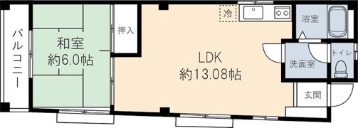 大蔵ビルの間取り画像