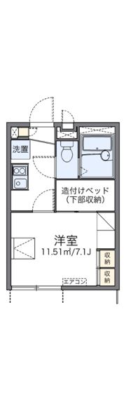 レオパレス飛田給ハイムの間取り画像
