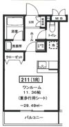 サウザンドVの間取り画像