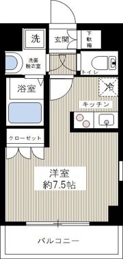 ボーテ大山の間取り画像