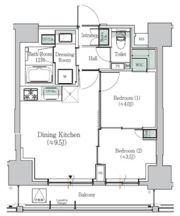 ONE ROOF RESIDENCE ASAKUSABASHの間取り画像