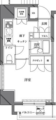 セジョリ西麻布の間取り画像