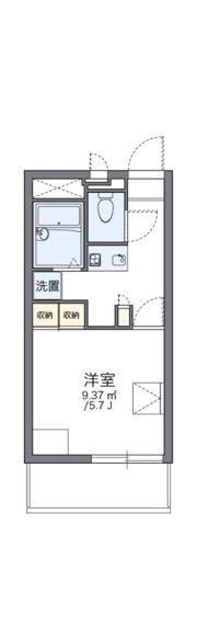 レオパレスサンボーンの間取り画像