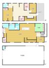 本木1丁目ガレージ付き戸建の間取り画像