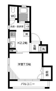 リヒャルト市谷薬王寺の間取り画像