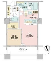 パークコート麻布十番ザ・タワーの間取り画像