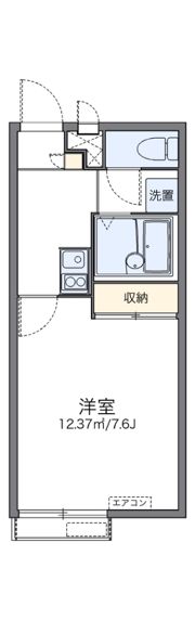 レオパレスパインツリーはうすの間取り画像