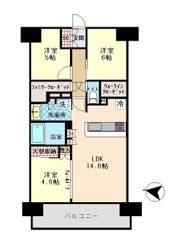リストレジデンス越谷大袋の間取り画像