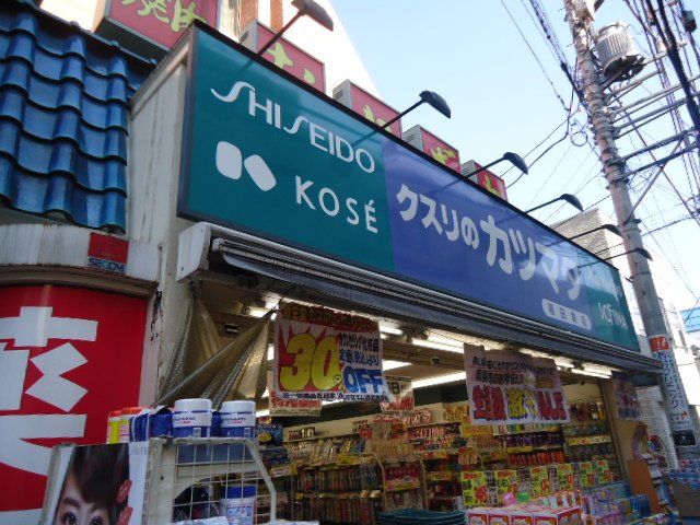 近くのクスリのカツマタ稲田堤店まで633m(徒歩8分)