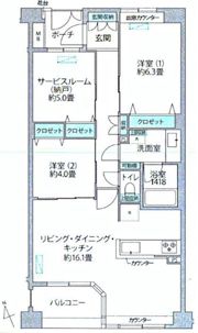 アルス鎌倉御成町の間取り画像