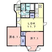 プリムヴェールIの間取り画像
