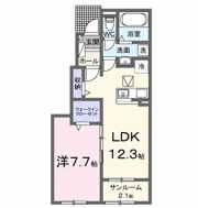 レスポワール Aの間取り画像