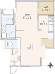 GranDuo代沢IIIの間取り画像