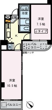 クレール東十条の間取り画像