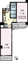 クレール東十条の間取り画像
