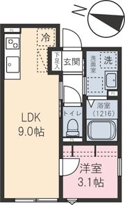 ゼルコーバの間取り画像