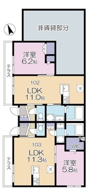 （仮称）代沢3丁目マンションの間取り画像