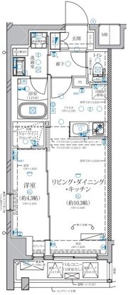 ディアレイシャス赤羽の間取り画像