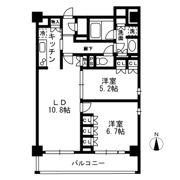 レジディア中落合B棟の間取り画像