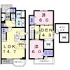 オ－ク・サンセ－ルB棟の間取り画像