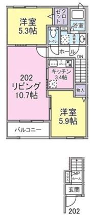 ラ ビアン ローゼの間取り画像