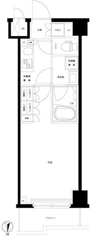 ルーブル武蔵小杉伍番館の間取り画像