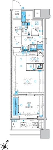 バースシティ横浜大通り公園の間取り画像