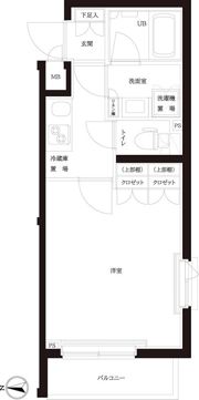 ルーブル武蔵中原弐番館の間取り画像