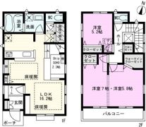 ザ・ヴィレッジおおたかの森8号棟の間取り画像