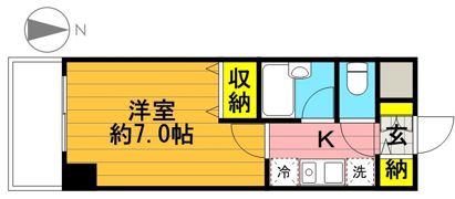 ルミエールKOMUROの間取り画像