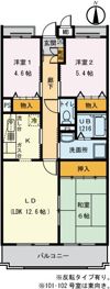 ガーデンハイツ大坂上の間取り画像