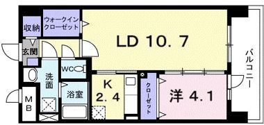 アベニール国立の間取り画像