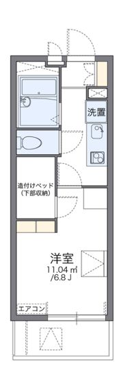 レオパレスカムラークの間取り画像