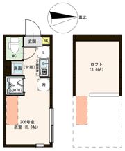 ハーモニーテラス中村南の間取り画像