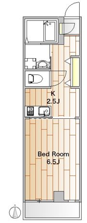フラッツ東亜の間取り画像