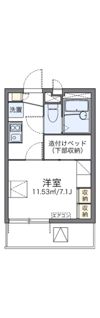 レオパレスファミール加賀の間取り画像
