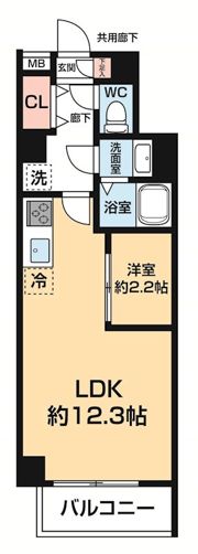 ARCOBALENO DAISHIMAEの間取り画像