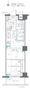 ZOOM中野Westの間取り画像