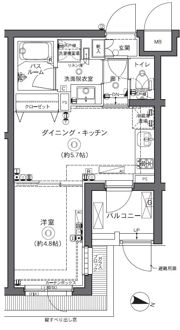 ZOOM中野坂上の間取り画像