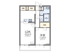レオパレスアクアグレイス西尾久の間取り画像