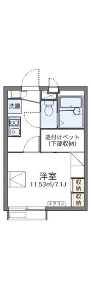 レオパレス七郎兵衛の間取り画像