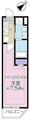 プラージュ白金台の間取り画像