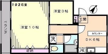 キャニオンマンション加賀町第二の間取り画像